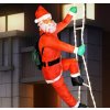 Goleto Santa Claus na rebríku 120 LED | 240 cm