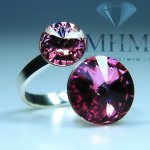 Swarovski Rivoli Double Rose