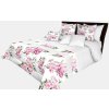 Mariall Design přehoz na postel biela ružovej 240 x 260 cm