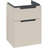 Villeroy & Boch Subway 2.0 skrinka 44x35.2x59 cm závesná kúpeľňová skrinka pod umývadlo sivá A90610VN Villeroy & Boch Subway 2.0 skrinka 44x35.2x59 cm závesná kúpeľňová skrinka pod umývadlo sivá A90610VN