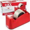 Dispenzor na baliacu pásku, stolový, s baliacou páskou, SAX Dispenzor na baliacu pásku, stolový, s baliacou páskou, SAX