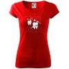 Zubárske tričko - kefka a jedlo - Dámske tričko Pure - XL ( Červená ) Zubárske tričko - kefka a jedlo - Dámske tričko Pure - XL ( Červená )