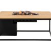 COSI Stôl s plynovým ohniskom Cosiloft 120 čierny rám / doska teak | cena za ks COSI Stôl s plynovým ohniskom Cosiloft 120 čierny rám / doska teak | cena za ks