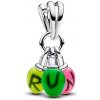 Pandora Strieborný prívesok svietiaci v tme RUN Stranger Things 793568C01 Pandora Strieborný prívesok svietiaci v tme RUN Stranger Things 793568C01