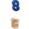 HeliumKing Balónový box - Narodeninové číslo 8 modré 86 cm HeliumKing Balónový box - Narodeninové číslo 8 modré 86 cm