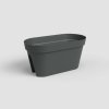Truhlík CAPRI, na zábradlí, 60cm, plast, tm.šedá|ANTHRACITE|Artevasi Truhlík CAPRI, na zábradlí, 60cm, plast, tm.šedá|ANTHRACITE|Artevasi