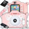 Digitálny fotoaparát ZeeTech Digitálny fotoaparát pre deti motýľ hračka hry ružový Digitálny fotoaparát ZeeTech Digitálny fotoaparát pre deti motýľ hračka hry ružový