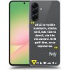 Picasee silikónový prehľadný obal pre Samsung Galaxy A56 5G A566B - Kazma - SVĚT PATŘÍ TĚM, CO SE NEPOSEROU Picasee silikónový prehľadný obal pre Samsung Galaxy A56 5G A566B - Kazma - SVĚT PATŘÍ TĚM, CO SE NEPOSEROU