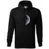 Fotky planét - mesiac - Mikina pánska Cape s kapucňou - 5XL ( Čierna ) Fotky planét - mesiac - Mikina pánska Cape s kapucňou - 5XL ( Čierna )