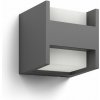Philips Arbour UltraEfficient vonkajšie nástenné LED svietidlo 2x 3,8 W 2700K, antracit Philips Arbour UltraEfficient vonkajšie nástenné LED svietidlo 2x 3,8 W 2700K, antracit