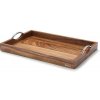 Podnos na servírovanie 53 x 36 cm, s úchytkami, akáciové drevo, Continenta Podnos na servírovanie 53 x 36 cm, s úchytkami, akáciové drevo, Continenta