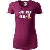 Je mi 50 pivo - Dámske tričko z organickej bavlny Origin (GOTS) - 2XL ( Fuchsiová ) Je mi 50 pivo - Dámske tričko z organickej bavlny Origin (GOTS) - 2XL ( Fuchsiová )