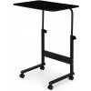 Stolík na notebook s kolieskami | čierny Stolík na notebook s kolieskami | čierny