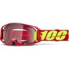 ARMATIC 100% brýle červené, čiré plexi ARMATIC 100% brýle červené, čiré plexi