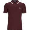 Fred Perry Polokošele s krátkym rukávom TWIN TIPPED FRED PERRY SHIRT Červená Fred Perry Polokošele s krátkym rukávom TWIN TIPPED FRED PERRY SHIRT Červená