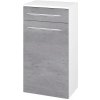 Dreja Nízka skrinka DOS SNDZ 50 - N01 Biela lesk / Úchytka T02 / M17 Čierna mat / Levé Dreja Nízka skrinka DOS SNDZ 50 - N01 Biela lesk / Úchytka T02 / M17 Čierna mat / Levé