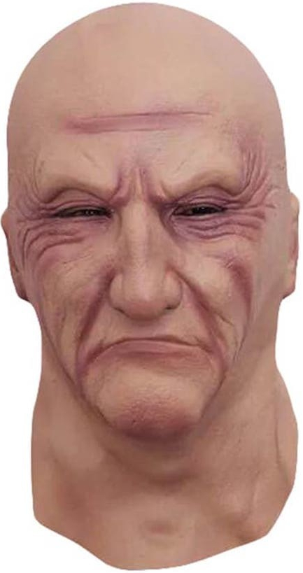 Starý Old man silikónová maska na tvár pre