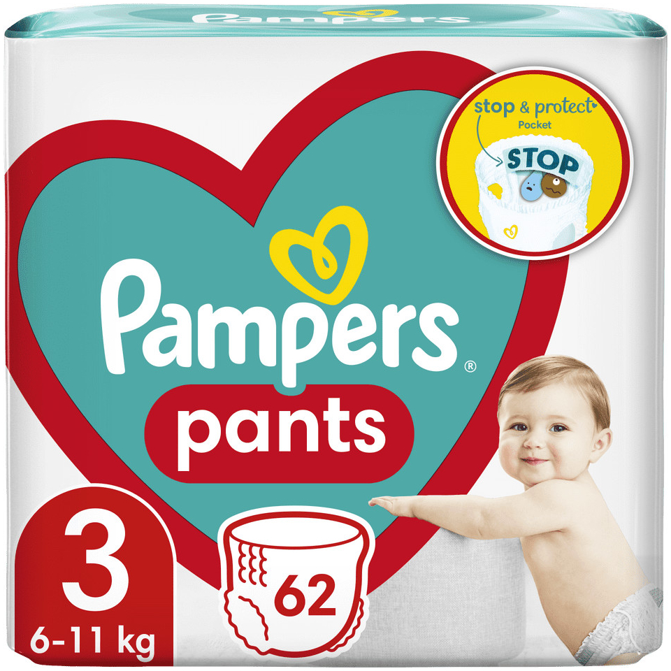 Pampers Active Baby Pants 4 62 ks