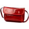 Dámska kožená crossbody kabelka Florence 71 červená 20,5 x 14 x 5 cm Dámska kožená crossbody kabelka Florence 71 červená 20,5 x 14 x 5 cm