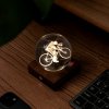 Stolná lampička s 3D laserovaným motívom, viac variantov - Gingko Motiv: cyklista Stolná lampička s 3D laserovaným motívom, viac variantov - Gingko Motiv: cyklista
