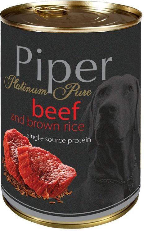 Piper Platinum Pure hovädzie a hnedá ryža 400 g