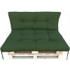 Supplies Garden 120x80cm+120x40cm kompletná súprava paletového sedenia v zelenej farbe Supplies Garden 120x80cm+120x40cm kompletná súprava paletového sedenia v zelenej farbe