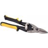 Nožnice na plech prevodové priame 250 mm, žltá rukoväť, XL-TOOLS Nožnice na plech prevodové priame 250 mm, žltá rukoväť, XL-TOOLS