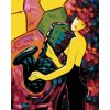 ZUTY Maľovanie podľa čísel DIEVČA HRAJÚCE NA SAXOFÓN Rámovanie bez rámu a bez vypnutia plátna Rozmer 80 x 100 cm