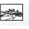 drevko Obraz hrad Krásna Hôrka Rozmer obrazu: 89 x 122 cm, Zvoliť dekor: Biela