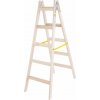 Drevený rebrík dvojitý maliarský štafle 2x5 priečok 1,6m Drevený rebrík dvojitý maliarský štafle 2x5 priečok 1,6m