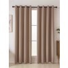 MKLozkoviny.sk Blackout závesy Elias cappuccino - 140 × 280 cm (2 ks) - krúžky MKLozkoviny.sk Blackout závesy Elias cappuccino - 140 × 280 cm (2 ks) - krúžky