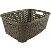 HOME Košík plastový Ratan 29x22x11cm