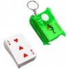 mobilNET prívesok na kľúče - hracie karty, zelené mobilNET prívesok na kľúče - hracie karty, zelené