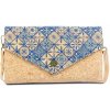 Korková kabelka cez rameno - Modrá mozaika Korková kabelka cez rameno - Modrá mozaika