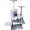 Škrabadlo pre mačku pelechová veža domček 5 úrovní sivý Bauerkraft Škrabadlo pre mačku pelechová veža domček 5 úrovní sivý Bauerkraft