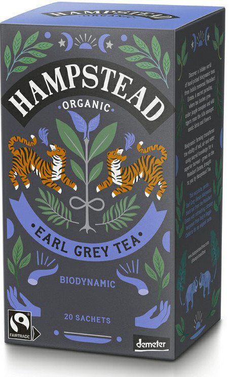 Hampstead Tea London BIO černý čaj s bergamotem Earl Grey 20 ks