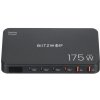 AppleMix BLITZWOLF 6portová 175W nabíjačka - 4x USB-C + 2x USB-A - vstup C8 - 1m kábel - čierna AppleMix BLITZWOLF 6portová 175W nabíjačka - 4x USB-C + 2x USB-A - vstup C8 - 1m kábel - čierna