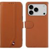 Knižkové puzdro iPhone 17 Pro Max ABEEL RFID hnedé Knižkové puzdro iPhone 17 Pro Max ABEEL RFID hnedé
