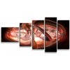 Sablio Obraz - 5-dílný Červená abstrakcia - 100x60 cm Sablio Obraz - 5-dílný Červená abstrakcia - 100x60 cm