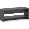Šatníková lavica s policou na topánky, zosilnená, 1000 mm, grafit Šatníková lavica s policou na topánky, zosilnená, 1000 mm, grafit