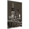 Vertikálny foto obraz sklo tvrdené Manhatttan Nový York 50x100 cm Vertikálny foto obraz sklo tvrdené Manhatttan Nový York 50x100 cm