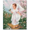 Maľovanie podľa čísel - Anjel s vtáčikom Maľovanie podľa čísel - Anjel s vtáčikom