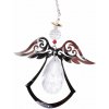 Nefertitis Nebeský anjel Feng Shui záves do okna z kovu a krištáľu číry korálku NF24582 - cca 17 cm Nefertitis Nebeský anjel Feng Shui záves do okna z kovu a krištáľu číry korálku NF24582 - cca 17 cm