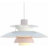 Louis Poulsen Závesná lampa PH 5 Pastels Oyster blue/Rose Louis Poulsen Závesná lampa PH 5 Pastels Oyster blue/Rose