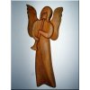Drevené sošky, Anjel s trubkou I., 23 cm | drevený anjel strážny Drevené sošky, Anjel s trubkou I., 23 cm | drevený anjel strážny
