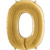 Nafukovací balónik číslo 0 zlatý 66cm - Grabo Nafukovací balónik číslo 0 zlatý 66cm - Grabo