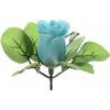 Umelá ruža puk - zelenomodrá Umelá ruža puk - zelenomodrá