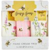 HEATHCOTE & IVORY Sada mini krémov na ruky Busy Bees - 3x30 ml