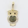 Zlatý prívesok so zirkónmi malej sovy 8235 (585/1000) 0.65 g Zlatý prívesok so zirkónmi malej sovy 8235 (585/1000) 0.65 g