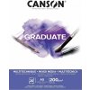 Canson Pad Graduate Mixed Media Skicár 20 A5 200 g White Canson Pad Graduate Mixed Media Skicár 20 A5 200 g White